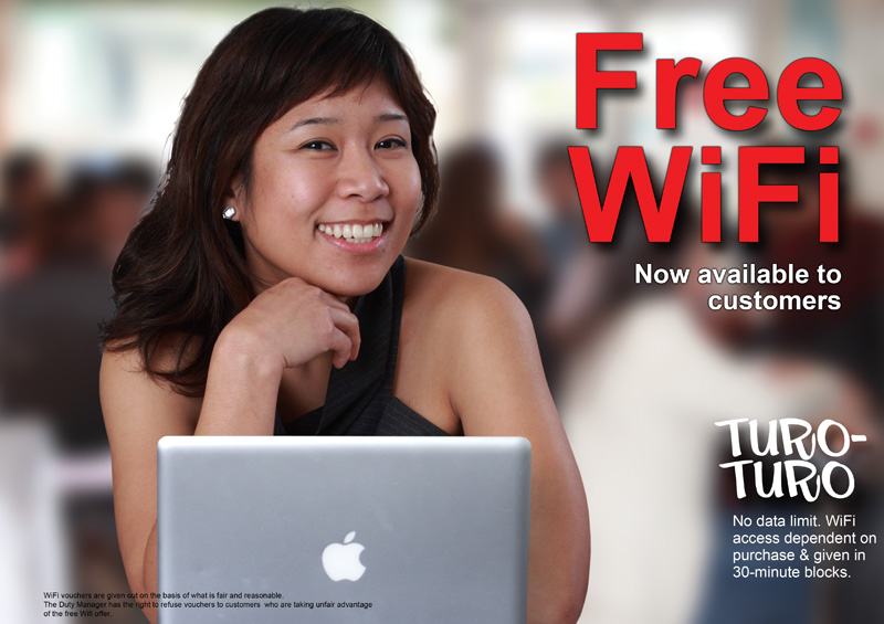 Free WiFi at Turo-Turo