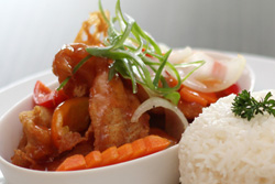 Turo-Turo $10 lunch - sweet & sour fish