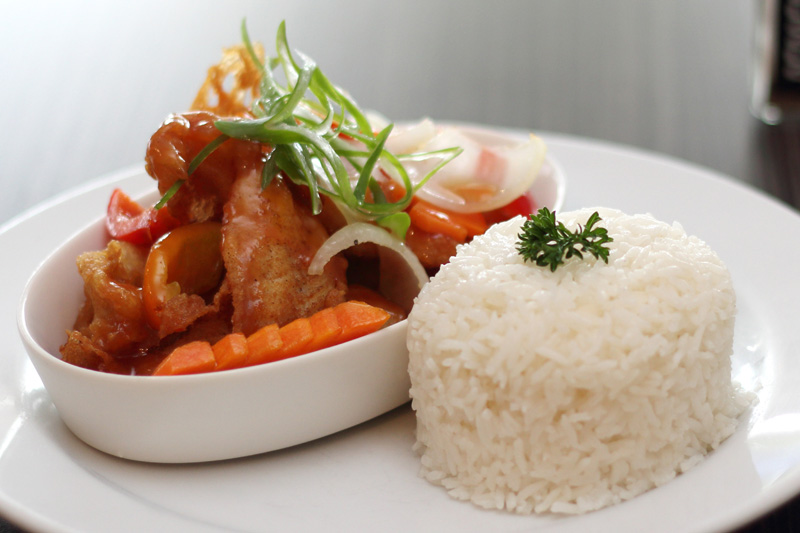 Turo-Turo $10 lunch - sweet and sour fish